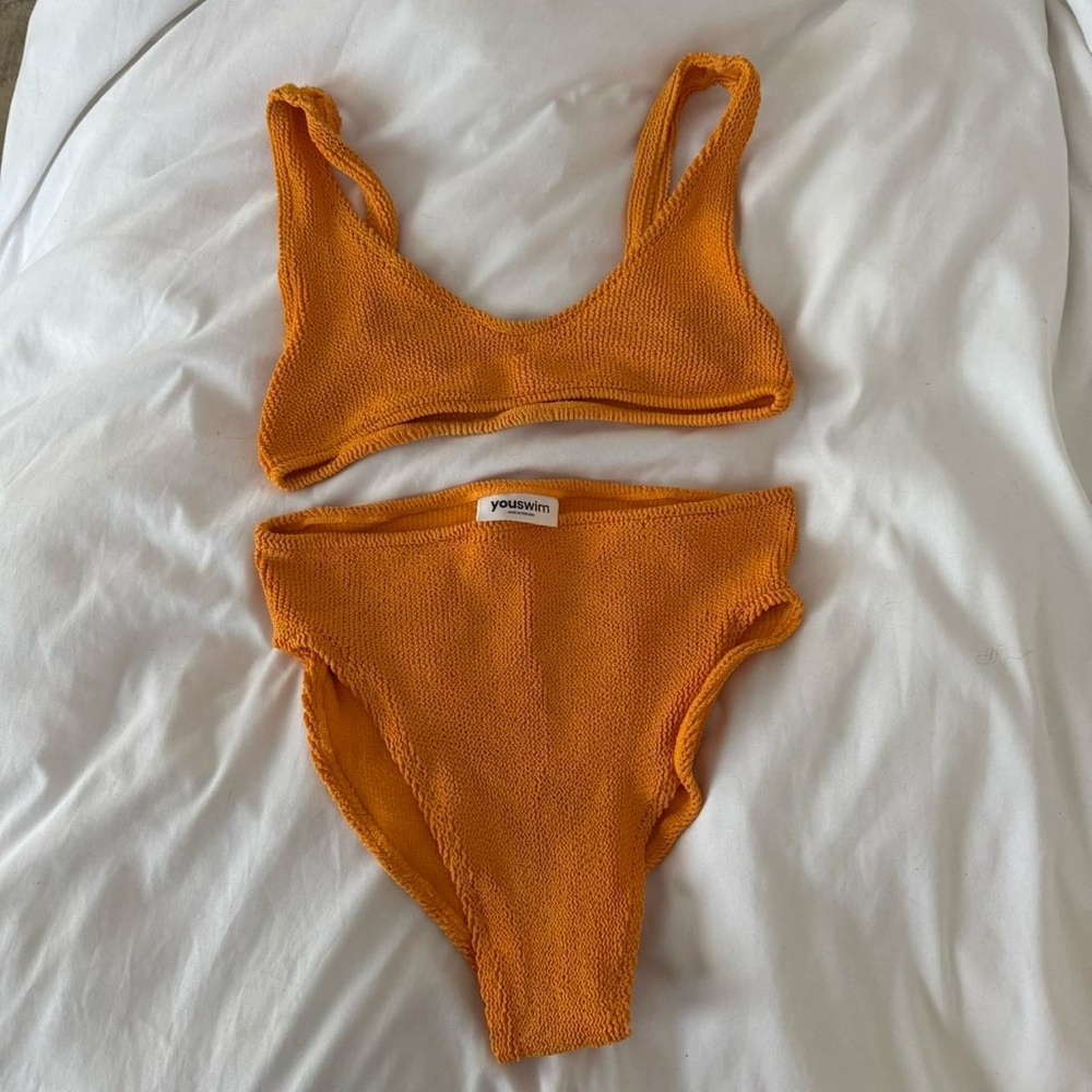 YouSwim two piece Eva high waist bikini marigold